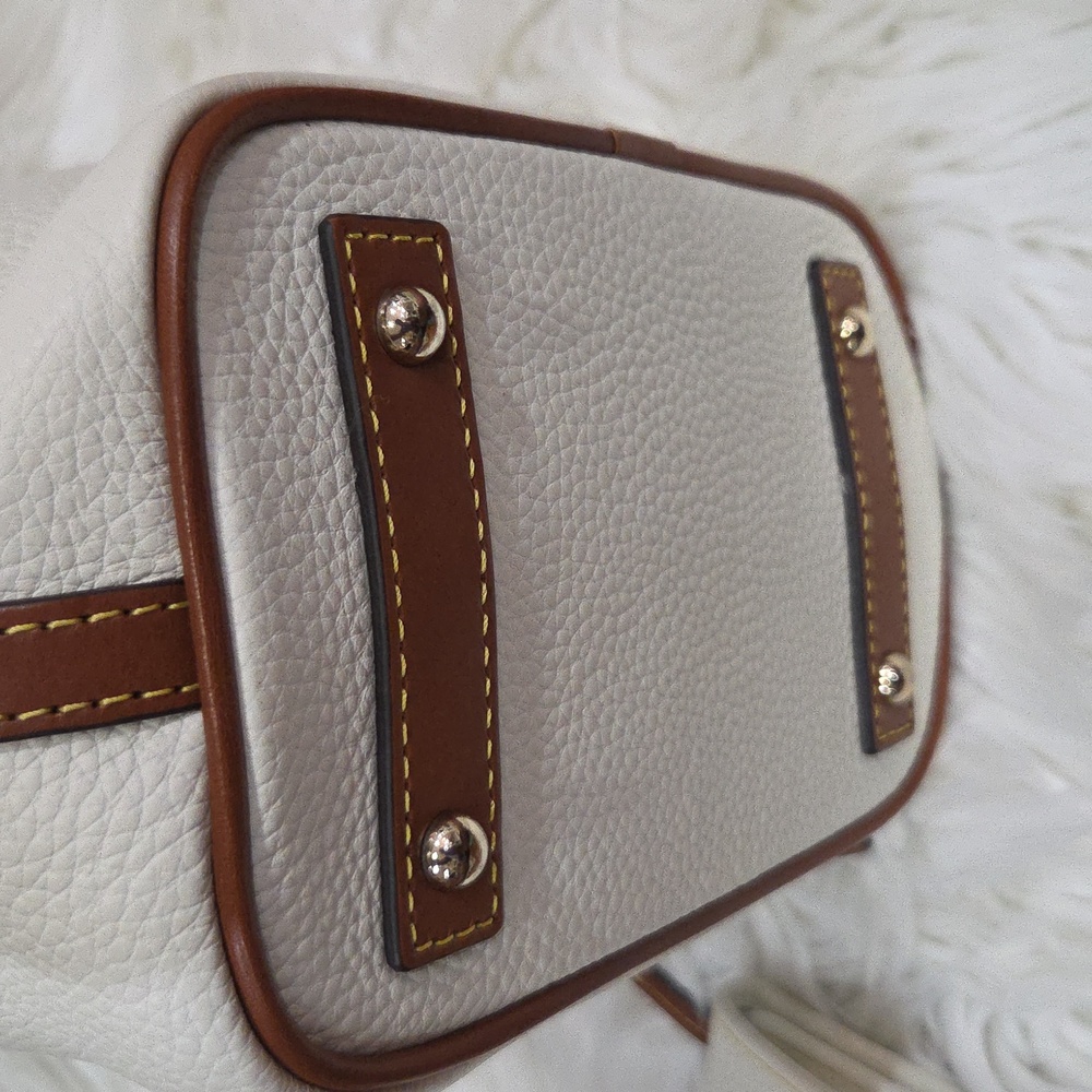 🤍🔹️Dooney & Bourke🔹️ Pebble Grain Small Zip leather Crossbody Bag Wallet Set - Picture 11 of 14